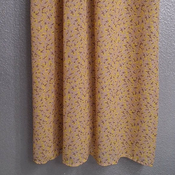 Floral Semi Sheer Summer Maxi Dress Size S - Picture 14 of 16
